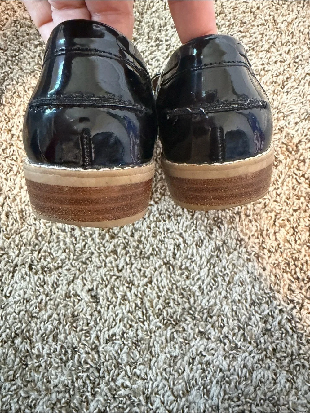 ⚡️Steve Madden Black Patent Penny Loafers